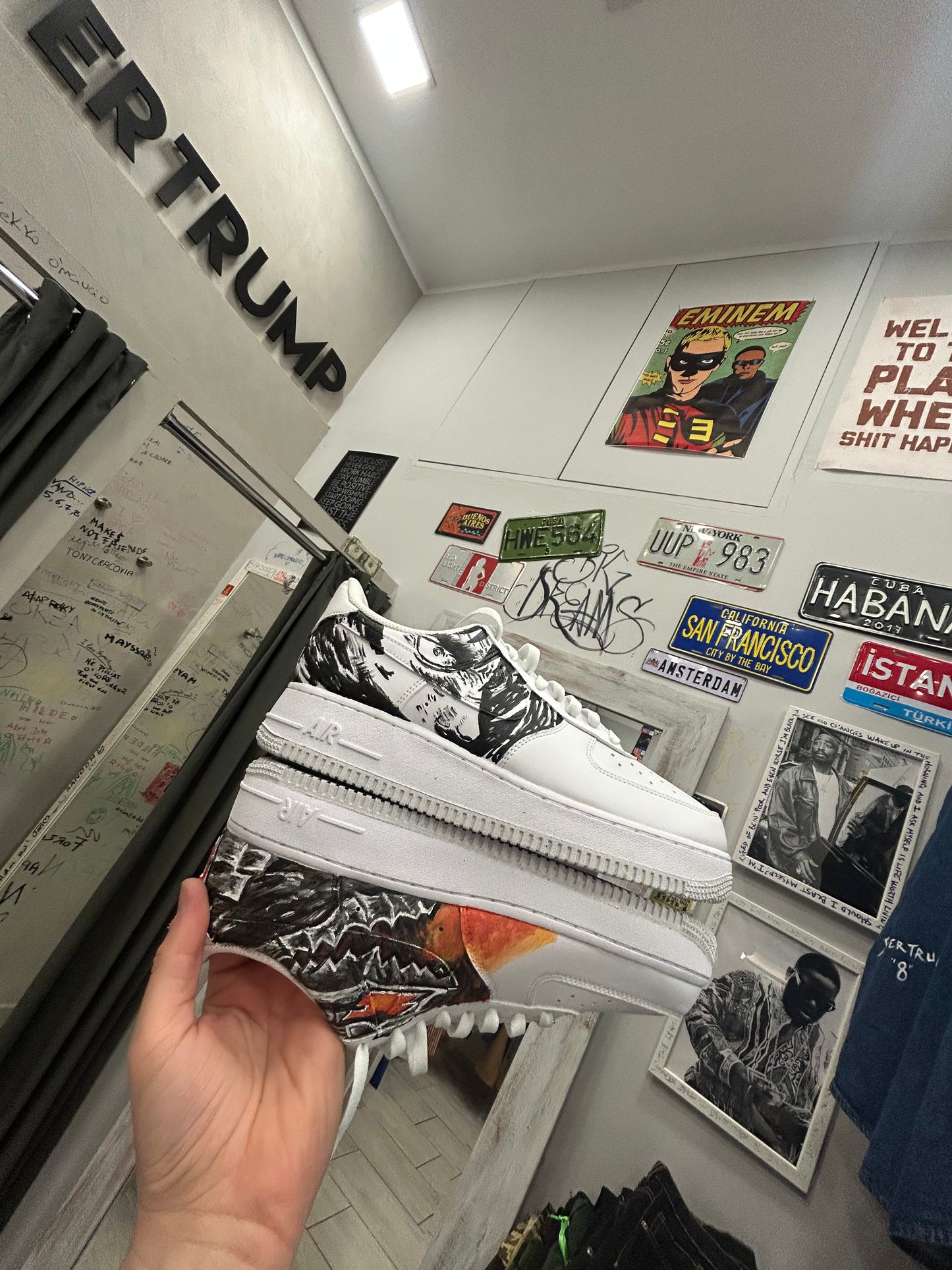 Berserk handmade custom sneakers AF1