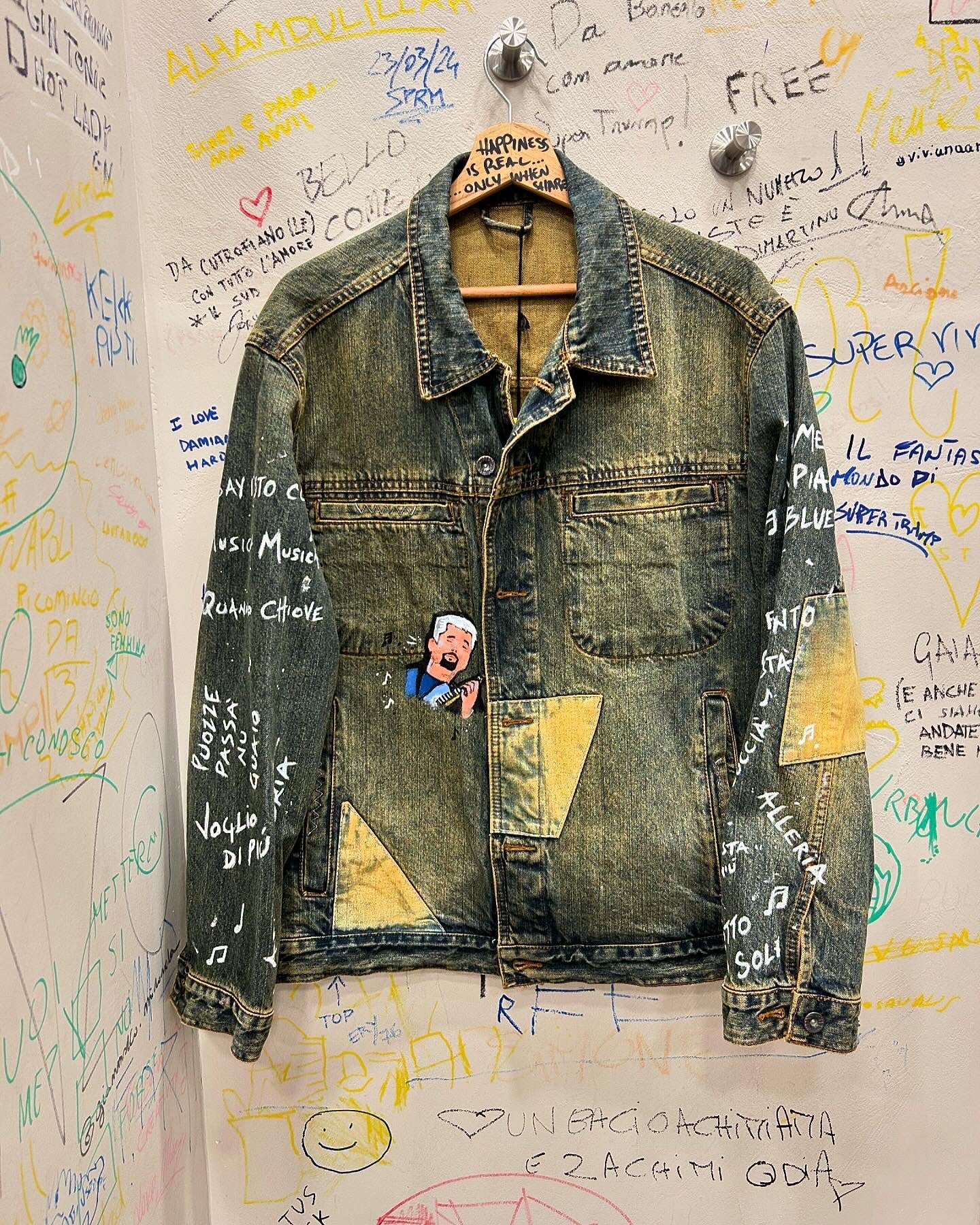 Custom Jacket Pino Daniele “ Nero a metá “