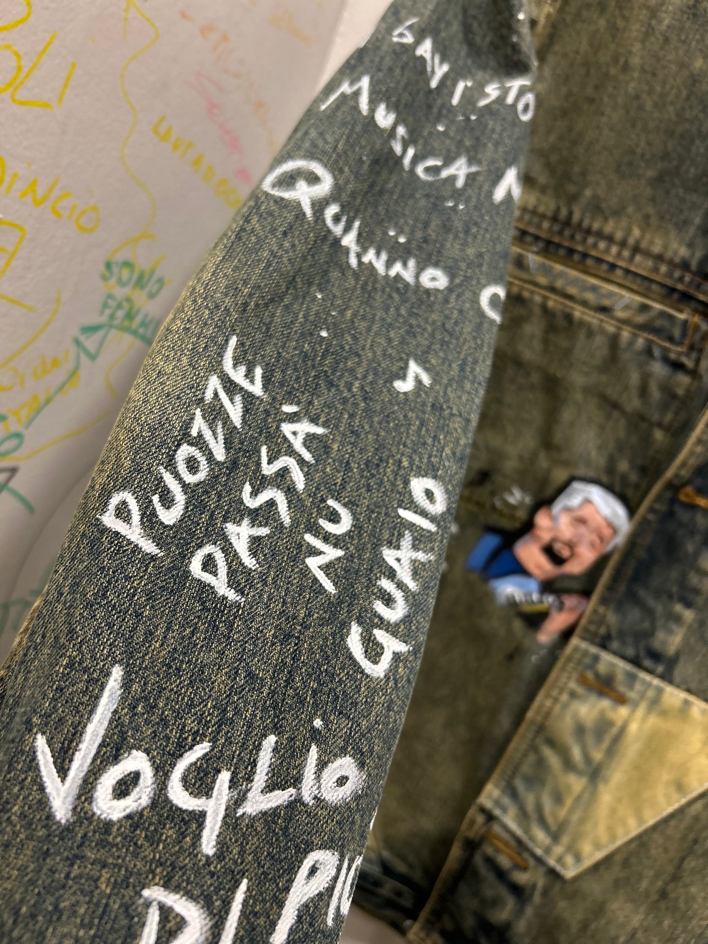 Custom Jacket Pino Daniele “ Nero a metá “