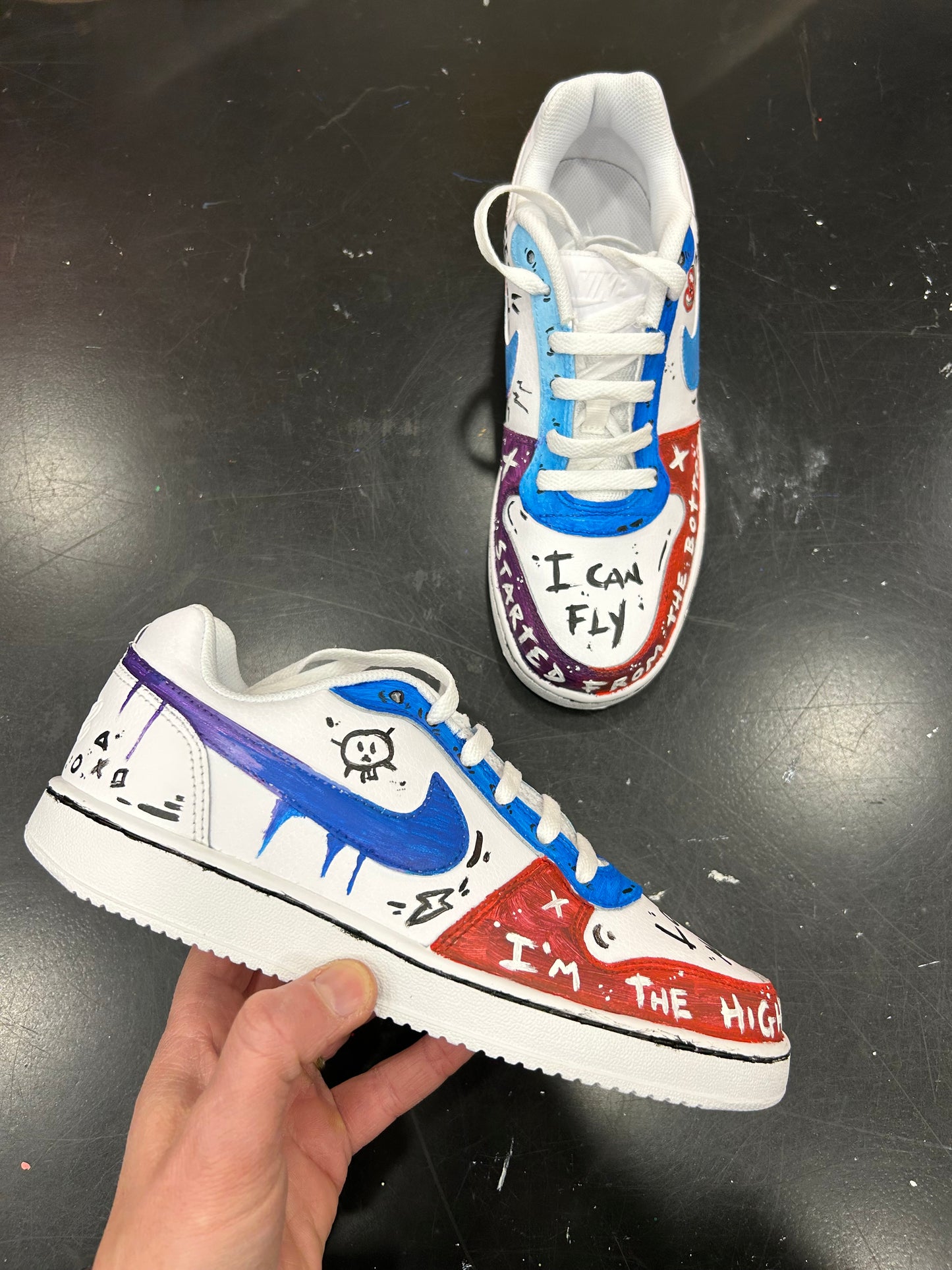 Nike Ebernon Custom Graffiti