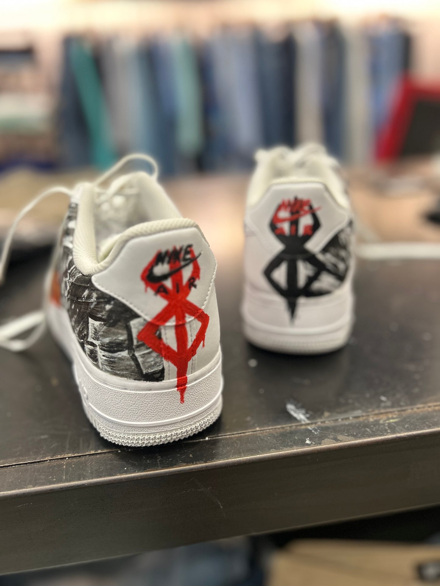 Berserk handmade custom sneakers AF1