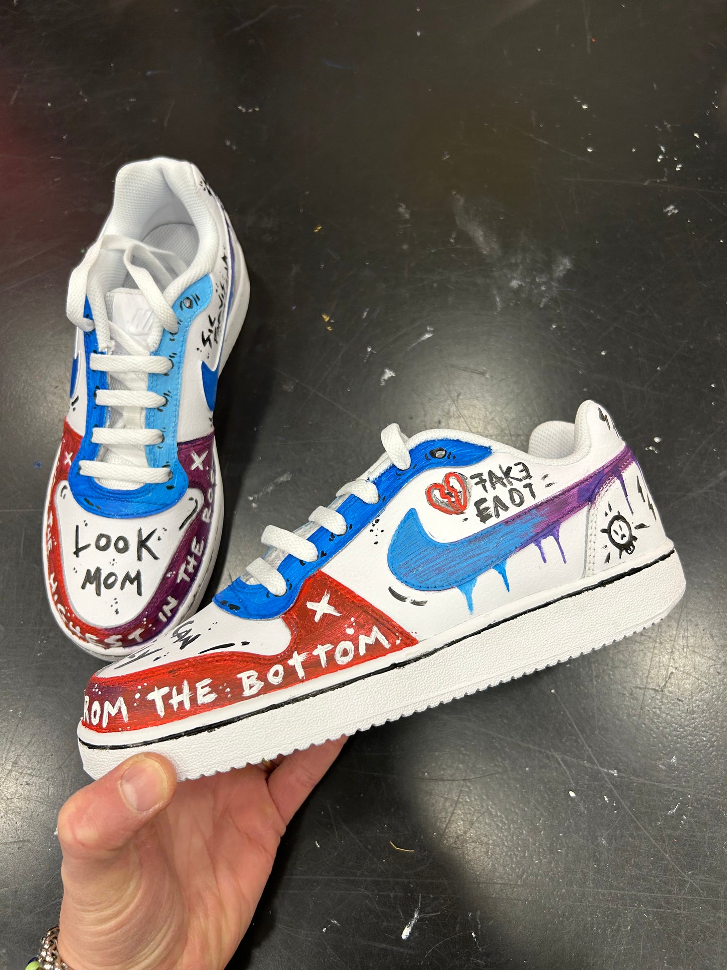 Nike Ebernon Custom Graffiti