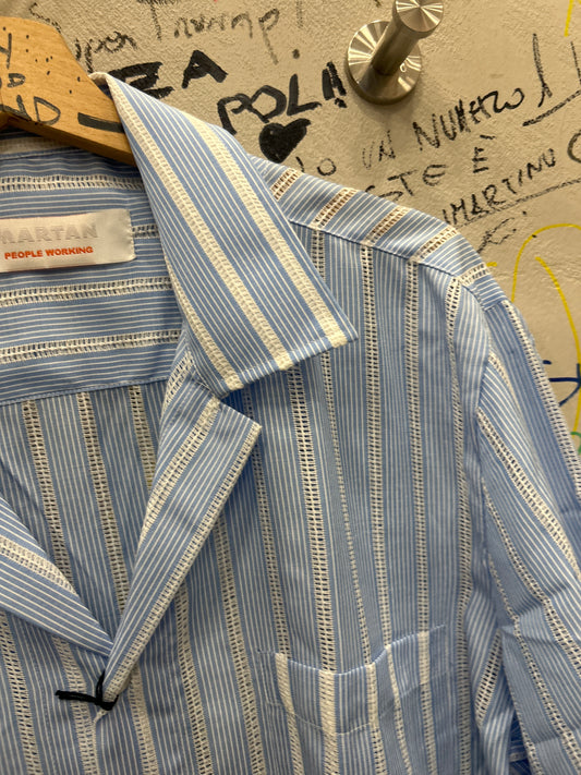Camicia in Viscosa, collo Bowling