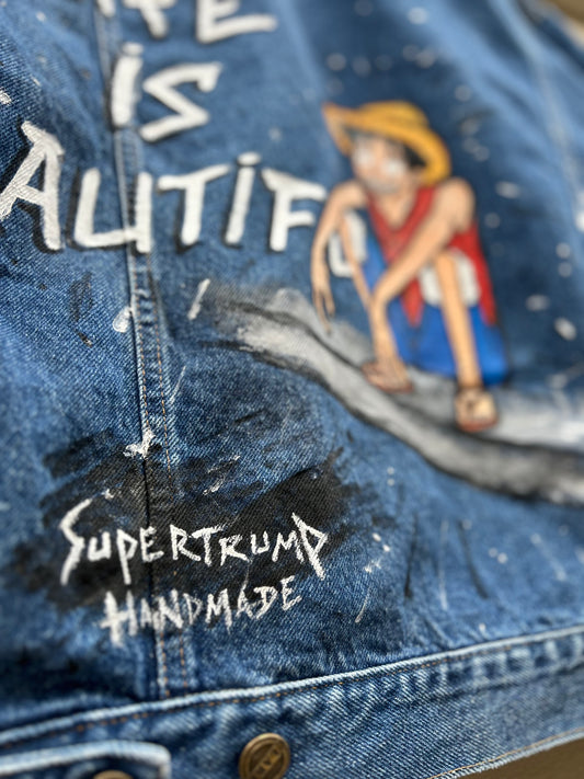 Monkey D.Luffy “ Life is Beautiful” HANDMADE