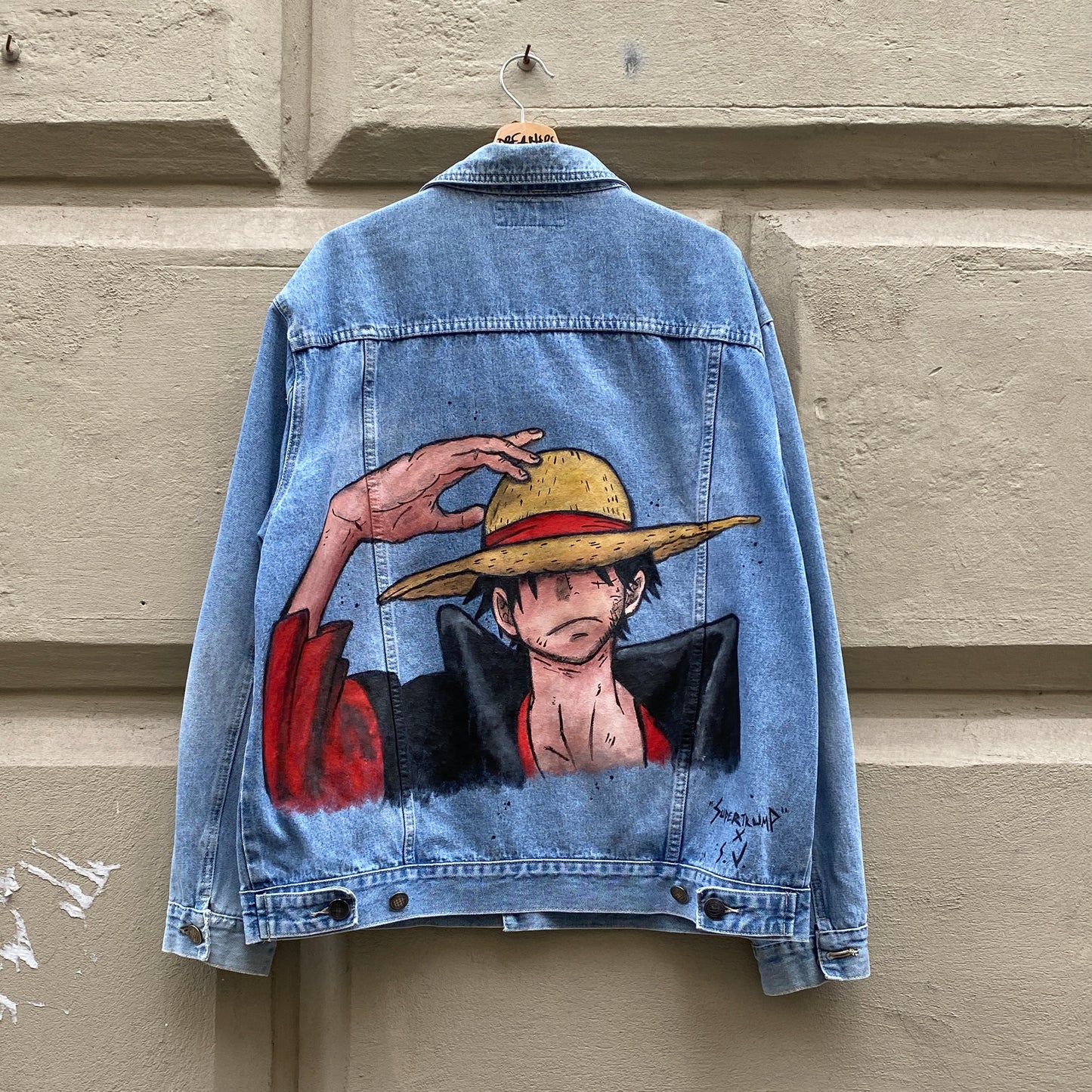 One Piece Custom su giacca vintage