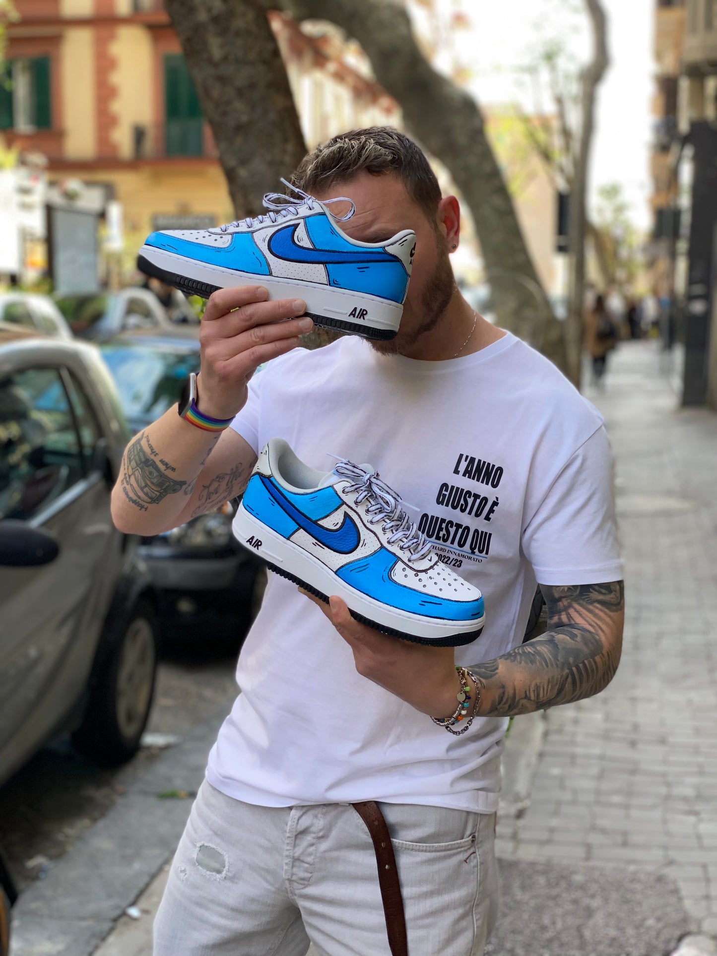 NIKE AIR FORCE 1 CARTOON NAPOLI