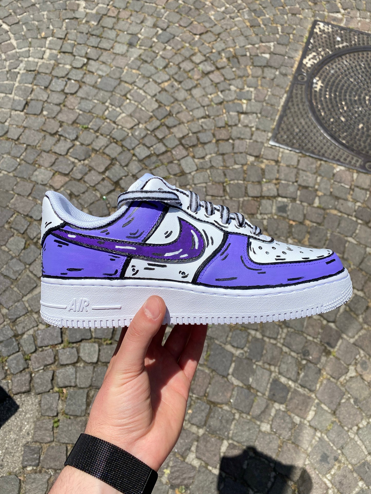 NIKE AIR FORCE 1 CARTOON PURPLE