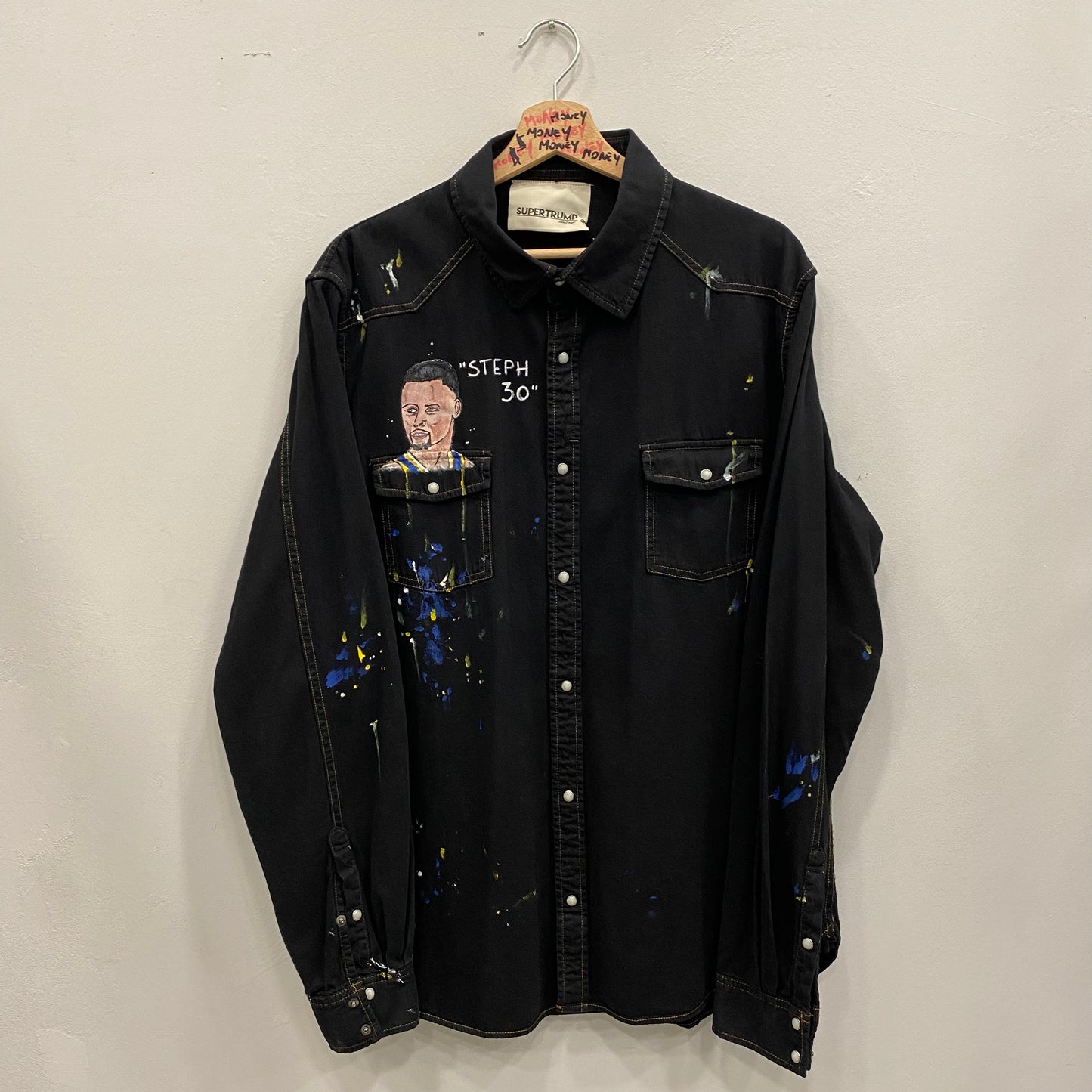 STEPH CURRY CAMICIA CUSTOM HANDMADE