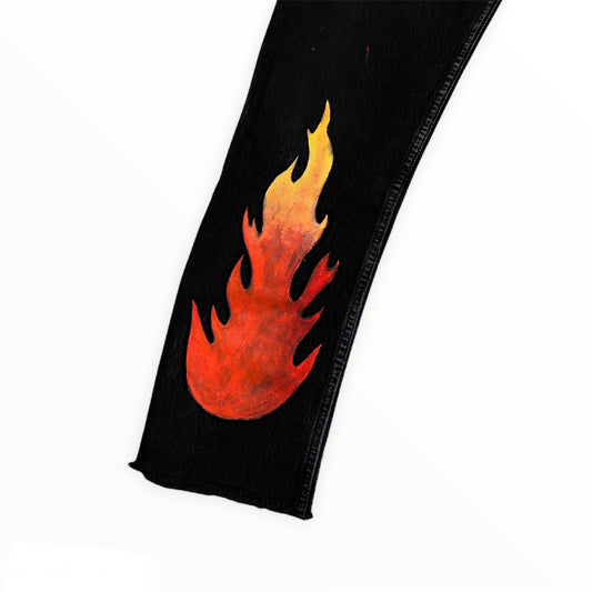 Jeans Custom flame