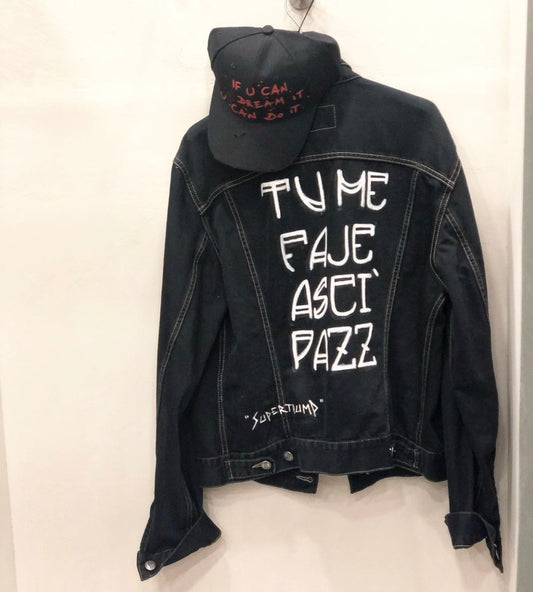 TU ME FAJE ASCI’ PAZZ” GIUBBOTTO CUSTOM