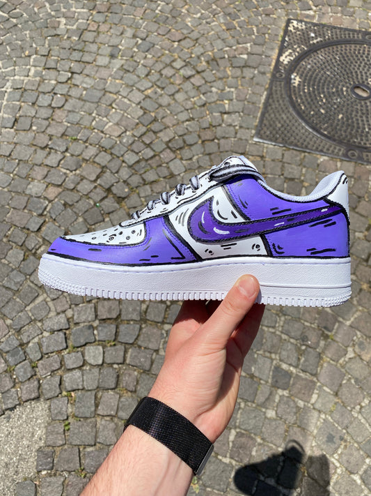 NIKE AIR FORCE 1 CARTOON PURPLE