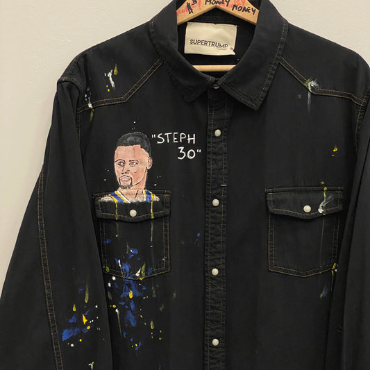 STEPH CURRY CAMICIA CUSTOM HANDMADE