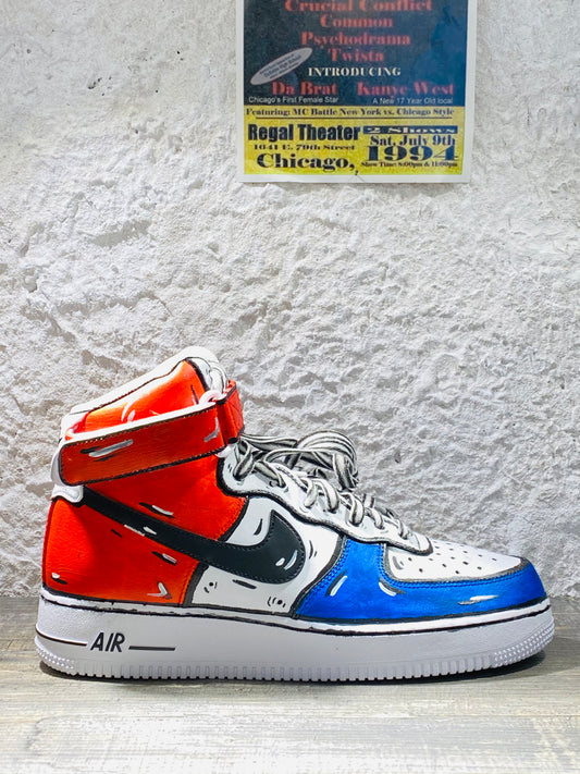 NIKE AIR FORCE 1 PEPSI COLORS