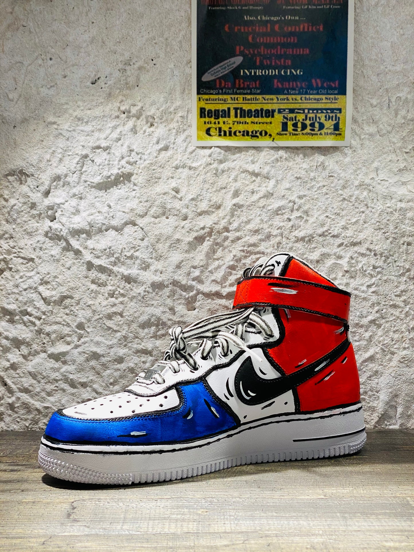 NIKE AIR FORCE 1 PEPSI COLORS