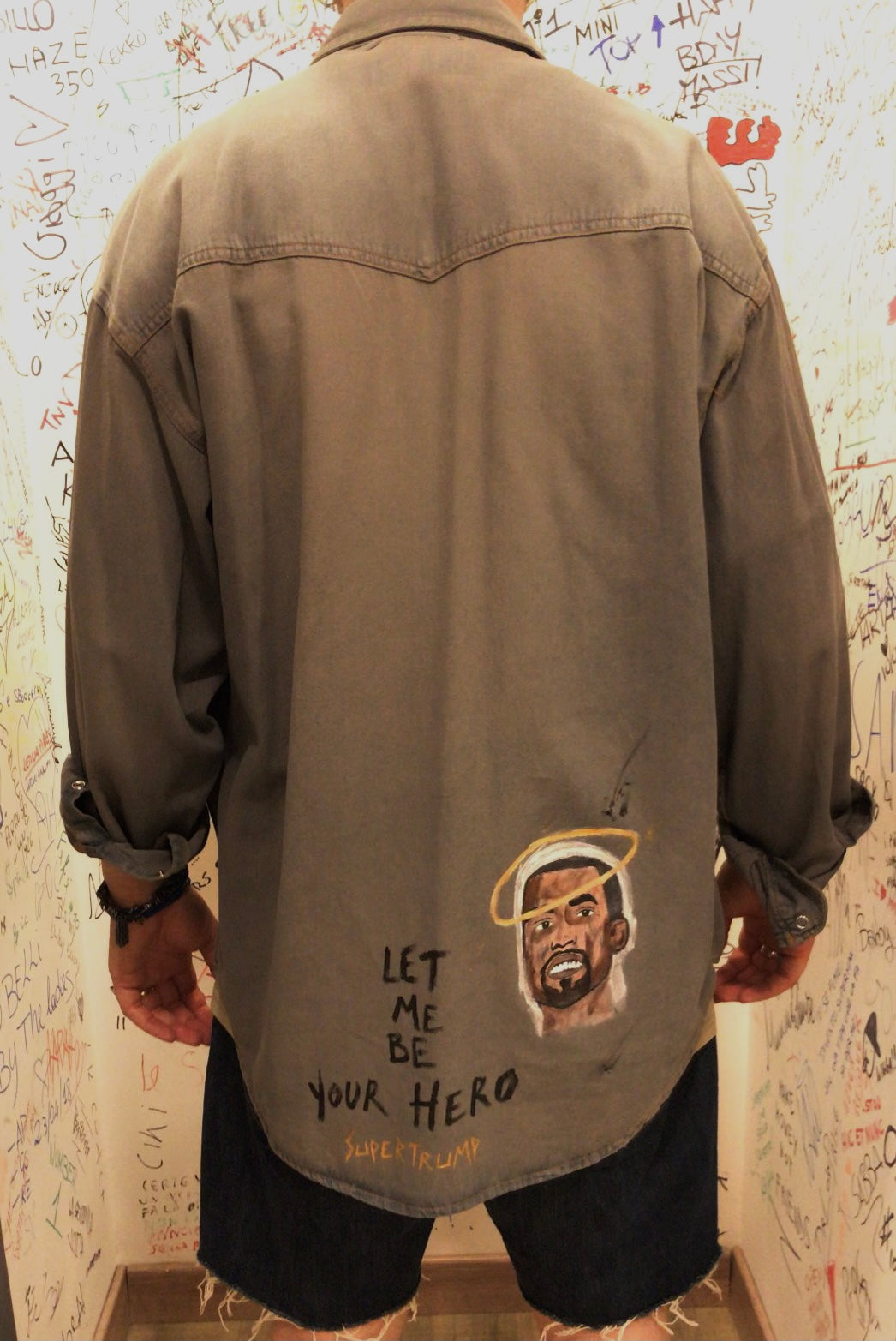 Camicia di jeans Kanye West custom