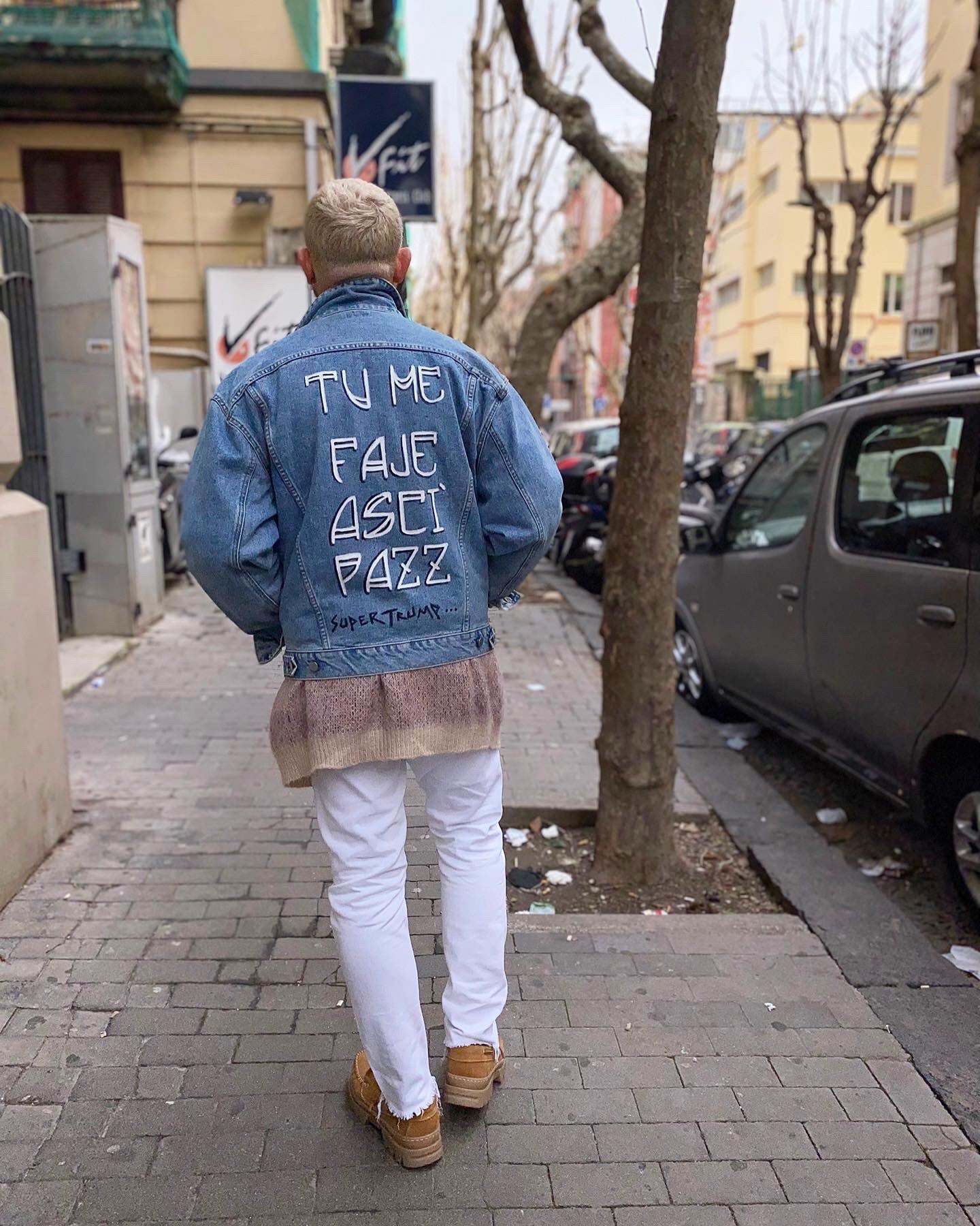TU ME FAJE ASCI’ PAZZ” GIUBBOTTO CUSTOM