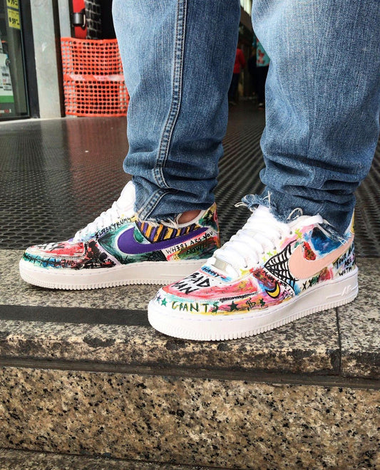 Nike AF1 Street Art Custom handmade
