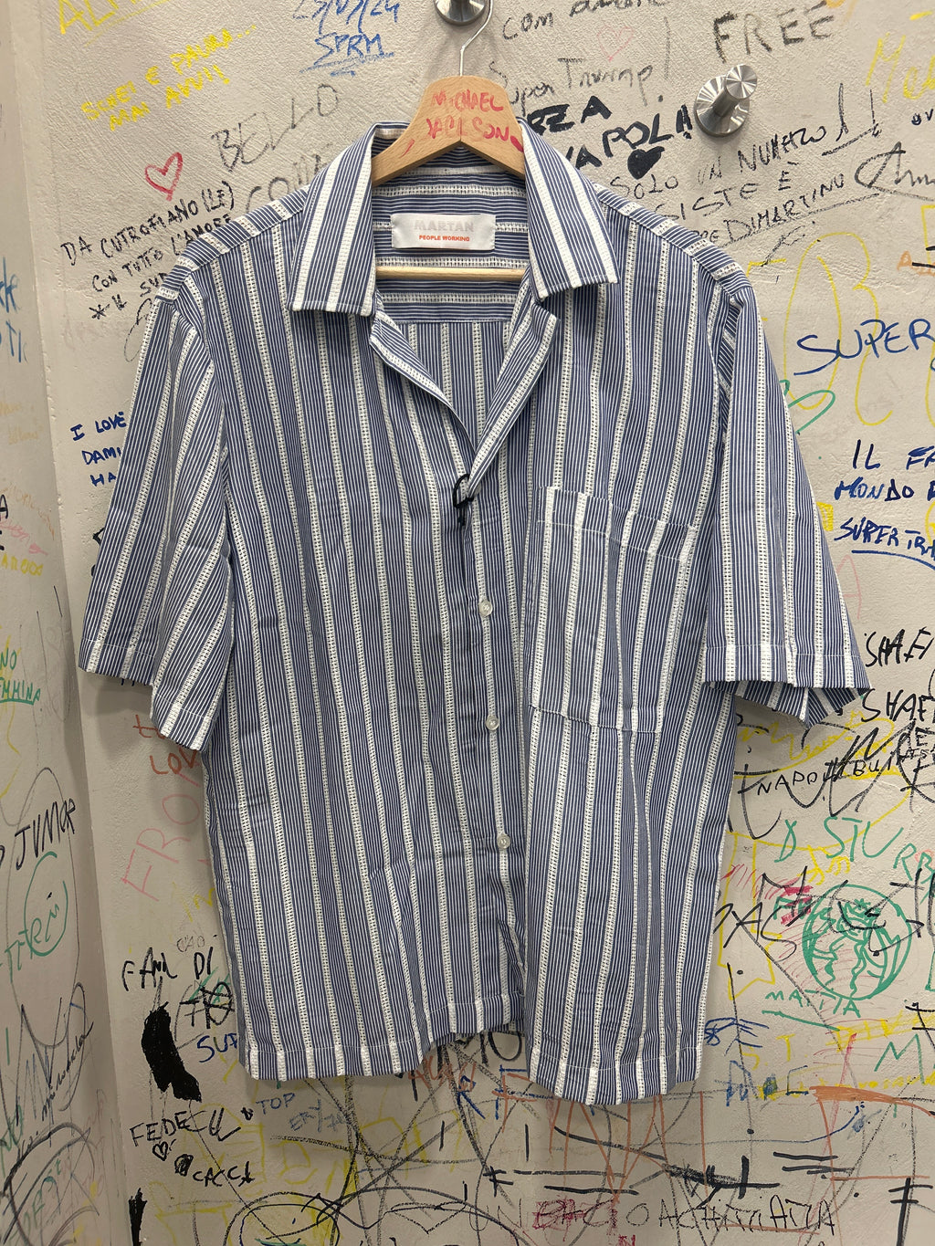 Camicia in Viscosa, Collo Bowling
