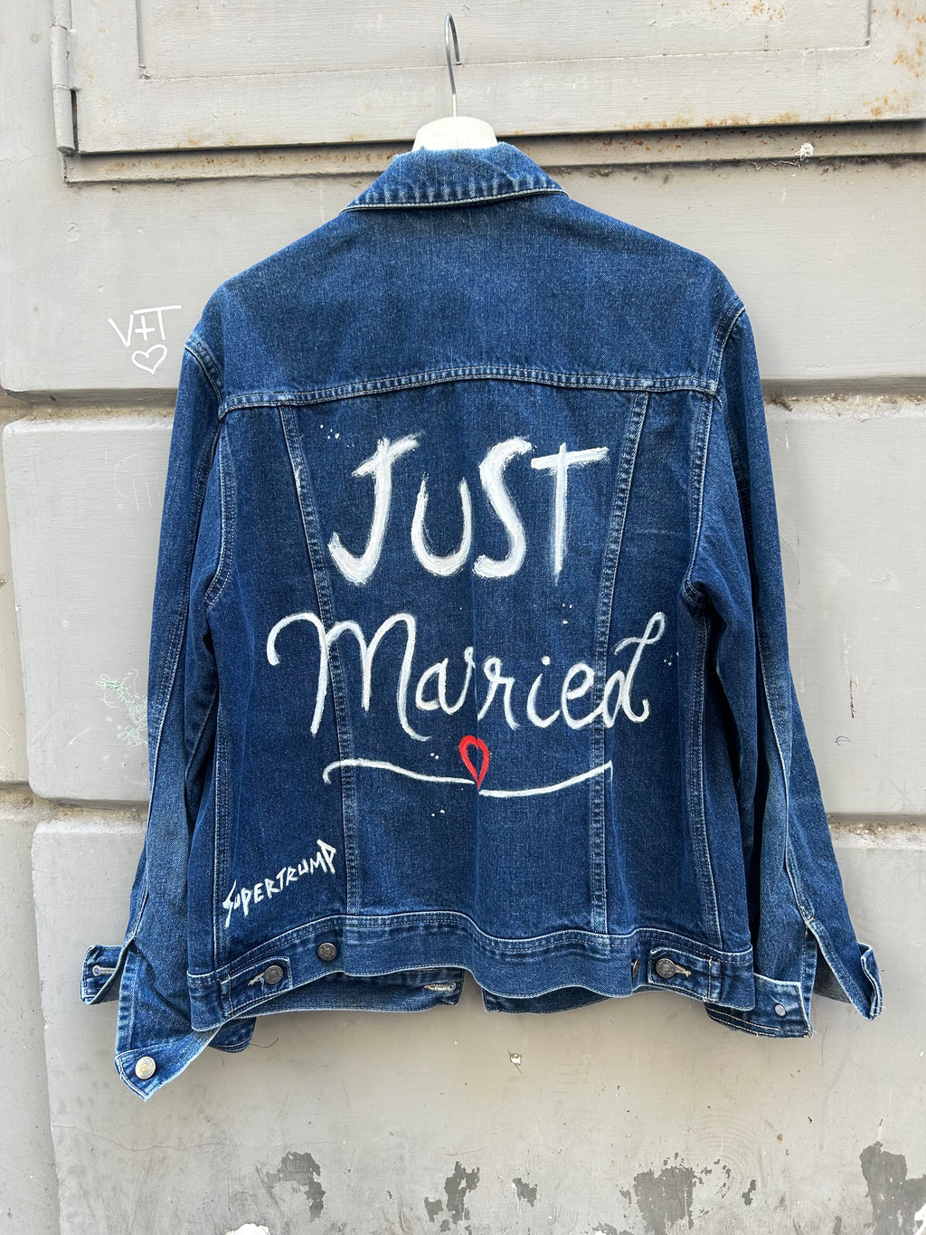 “ Just Married “ custom jacket HANDMADE