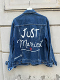 “ Just Married “ custom jacket HANDMADE