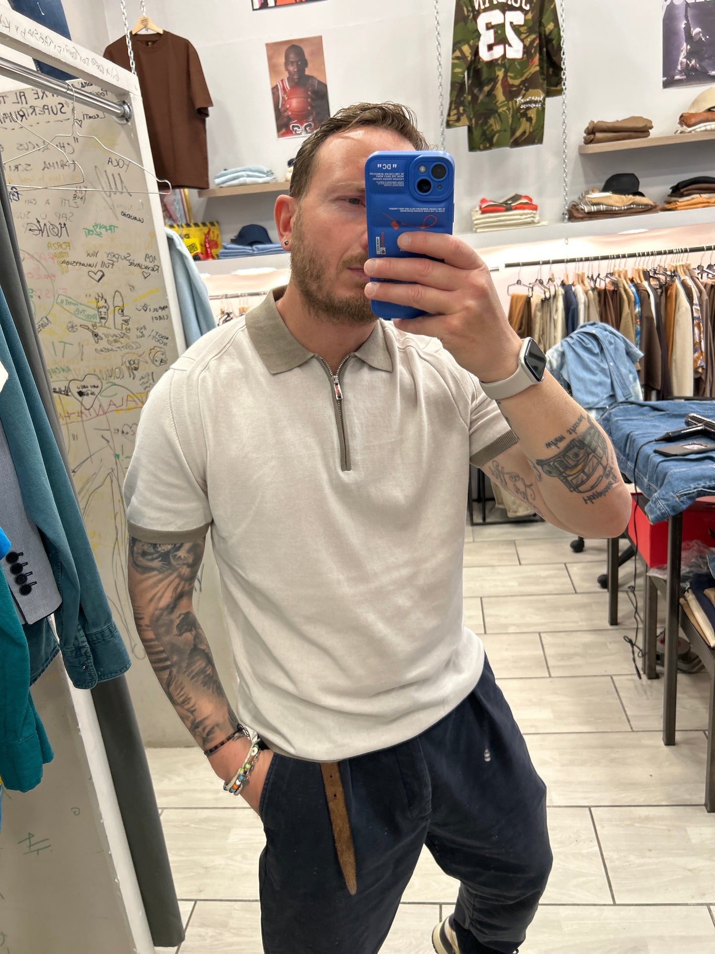 Polo in Filo con zip
