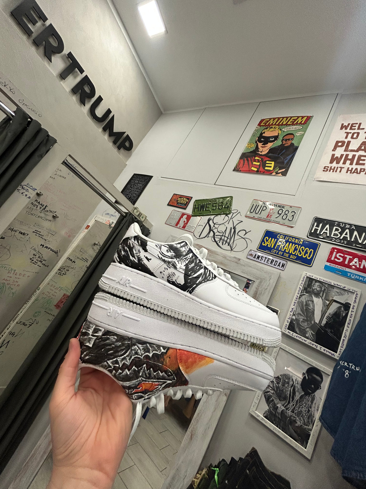 Berserk handmade custom sneakers AF1