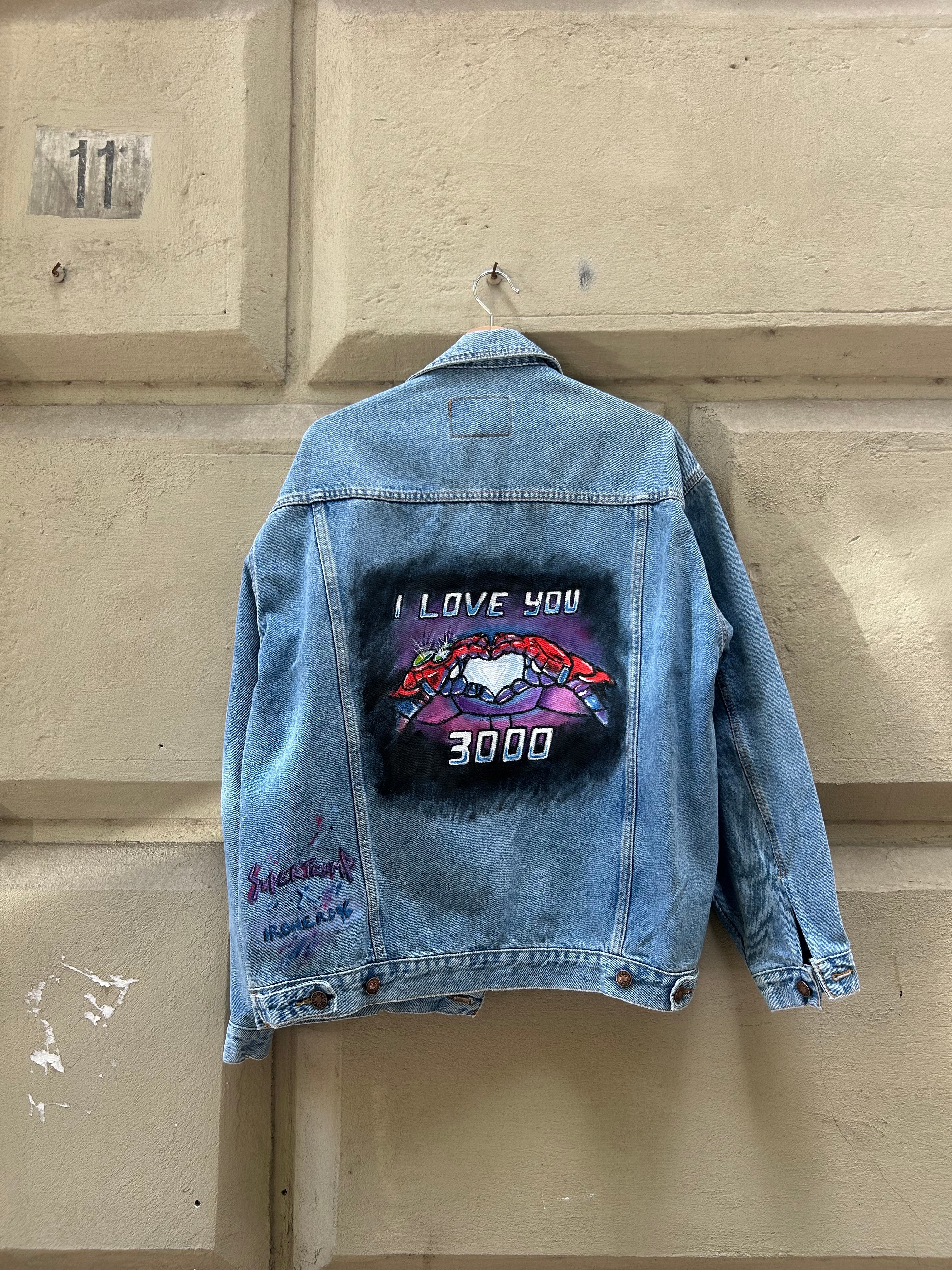 “ I LOVE YOU 3000 “ Handmade Jacket - Iron Man