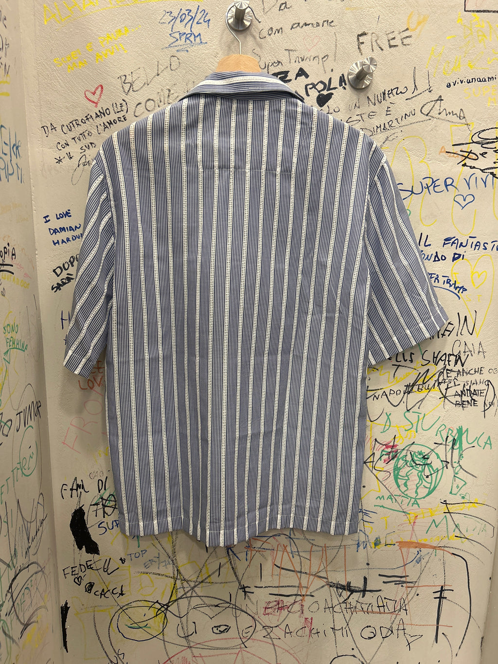Camicia in Viscosa, Collo Bowling