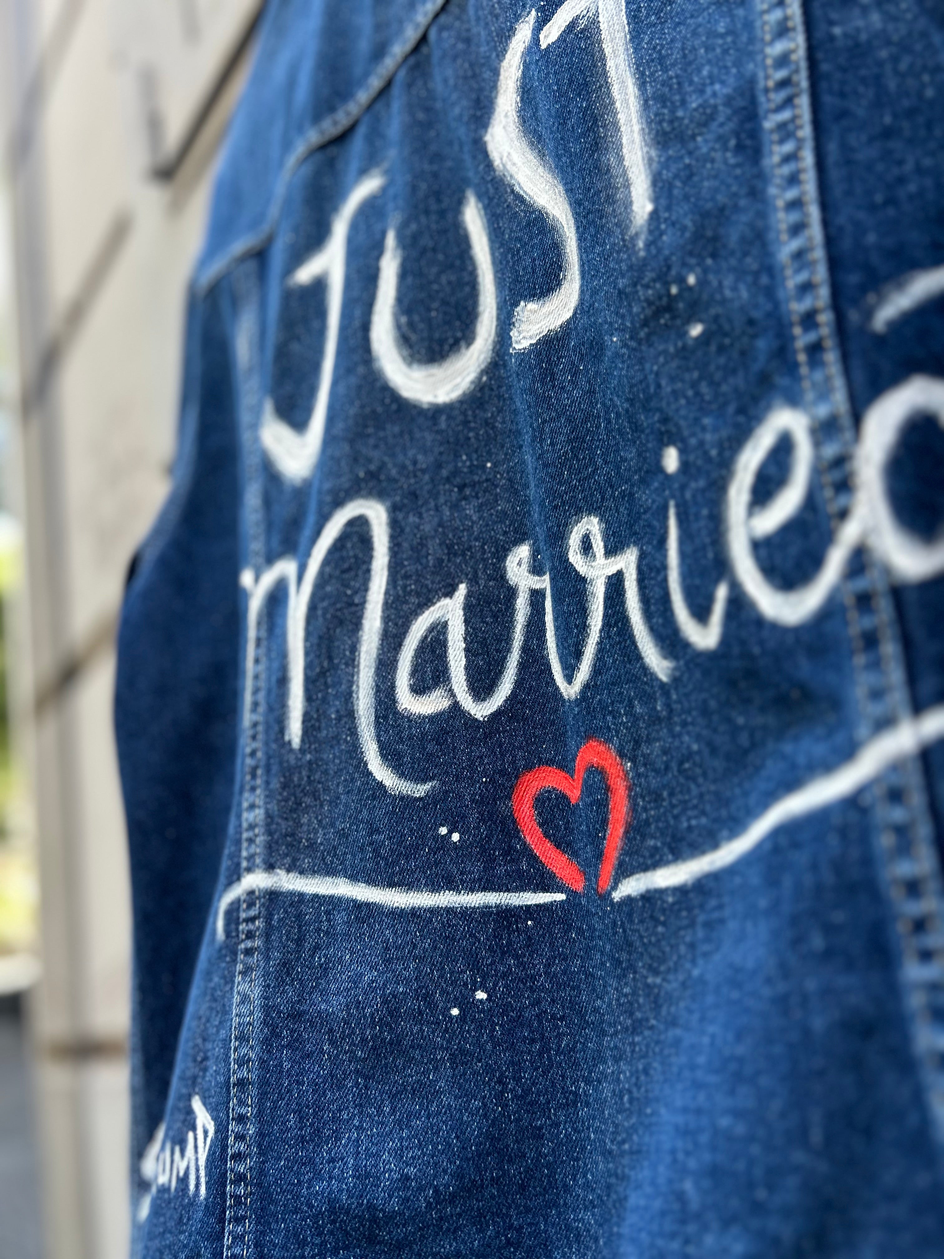 “ Just Married “ custom jacket HANDMADE