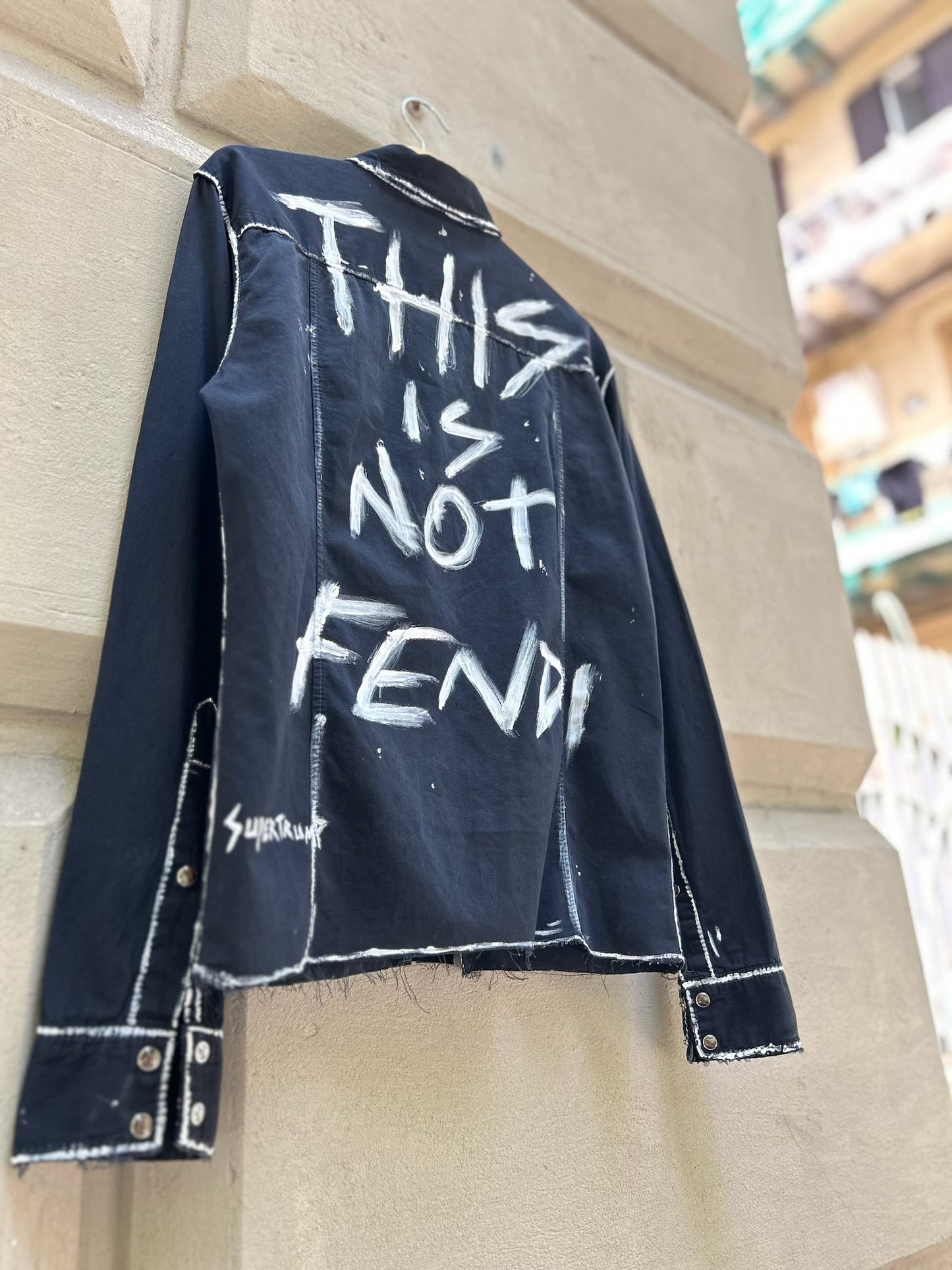 Shirt Custom Handmade This Is Not Fendi