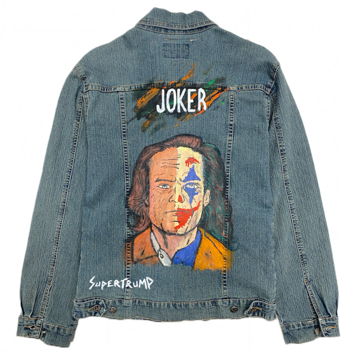 Custom Joker di Joaquin Phoenix su giacca vintage