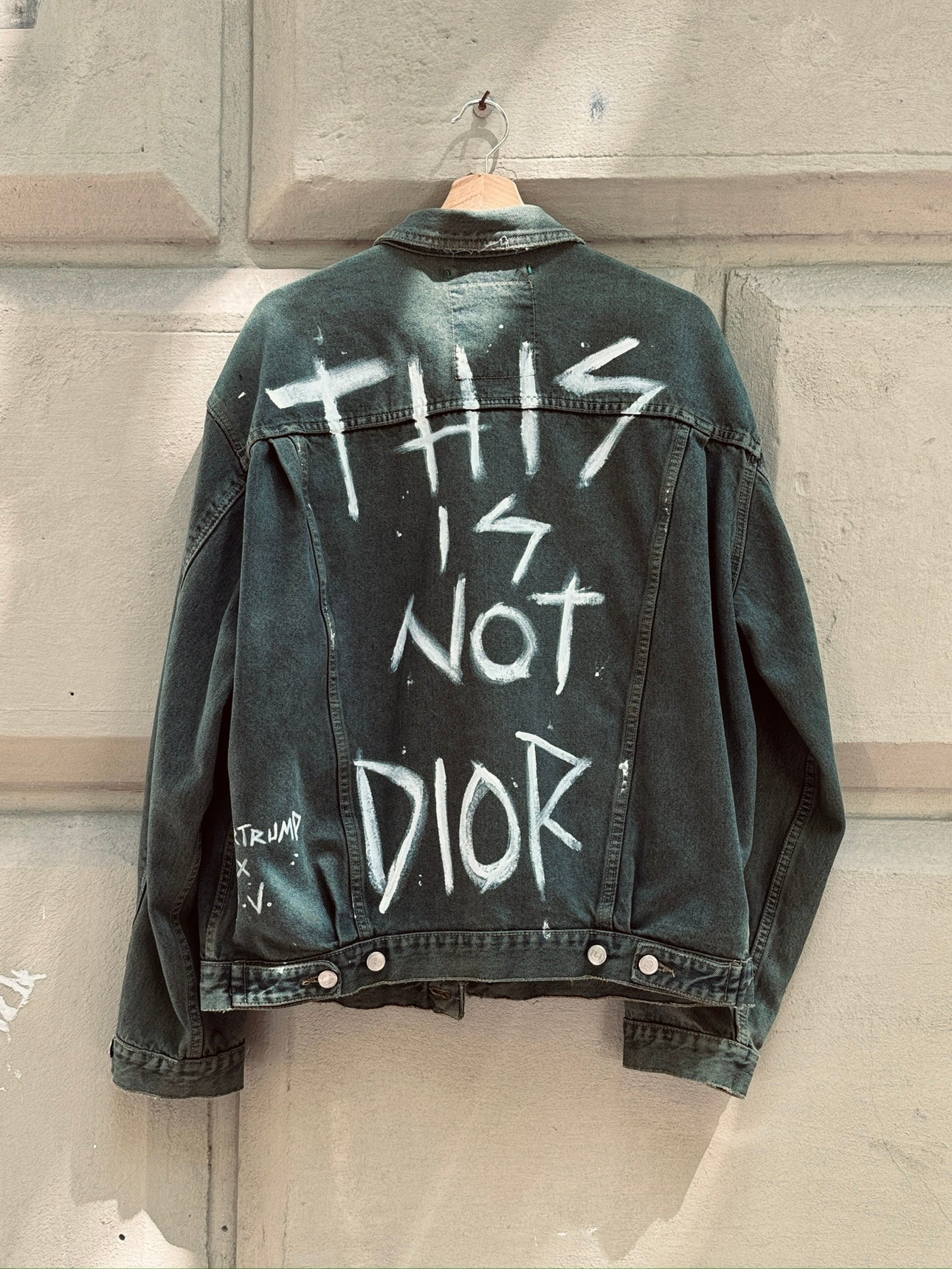 Jacket Custom Handmade This Is Not Dior