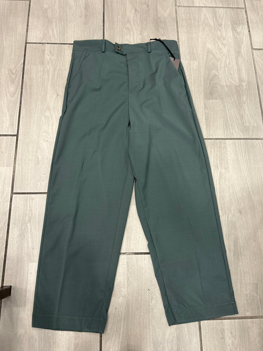 Pantalone classico largo menta