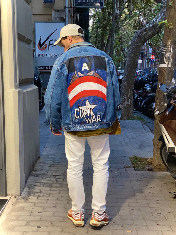 Captain America Custom Jacket Vintage