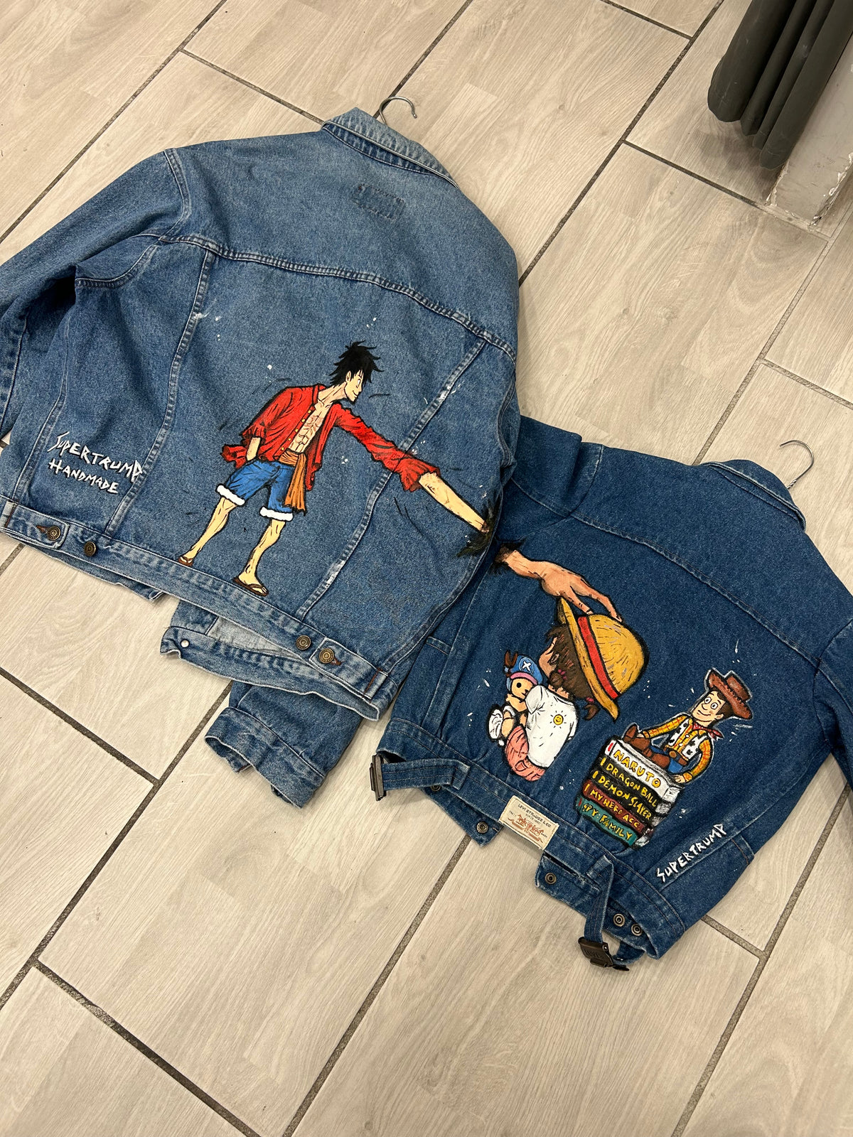 “ Padre & Figlia “ COMBO - Monkey D.Luffy Story’s Custom jacket