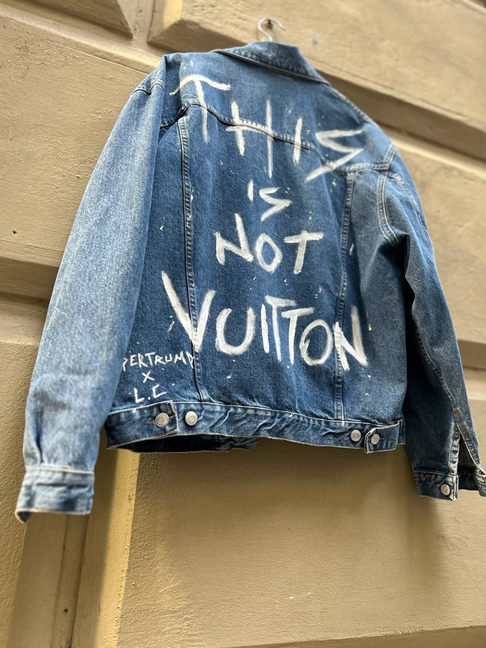 Jacket Custom Handmade This Is Not Vuitton