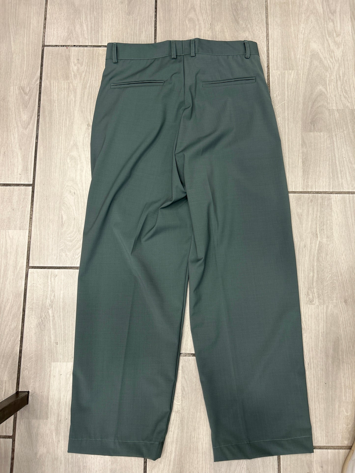 Pantalone classico largo menta