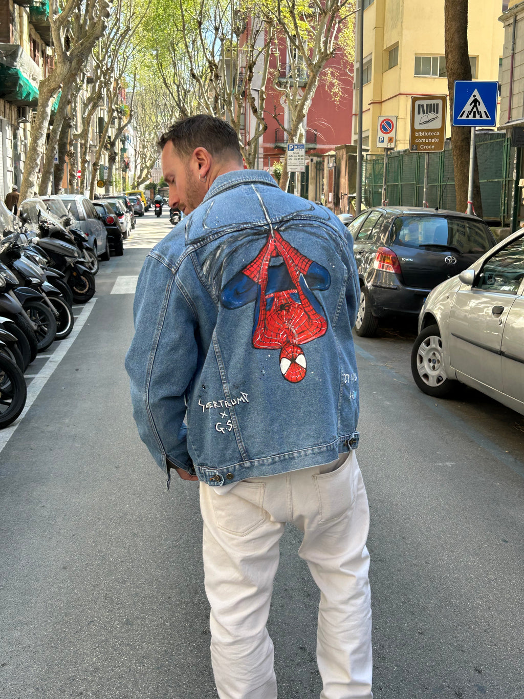 Spider Man “scena epica “ jacket handmade