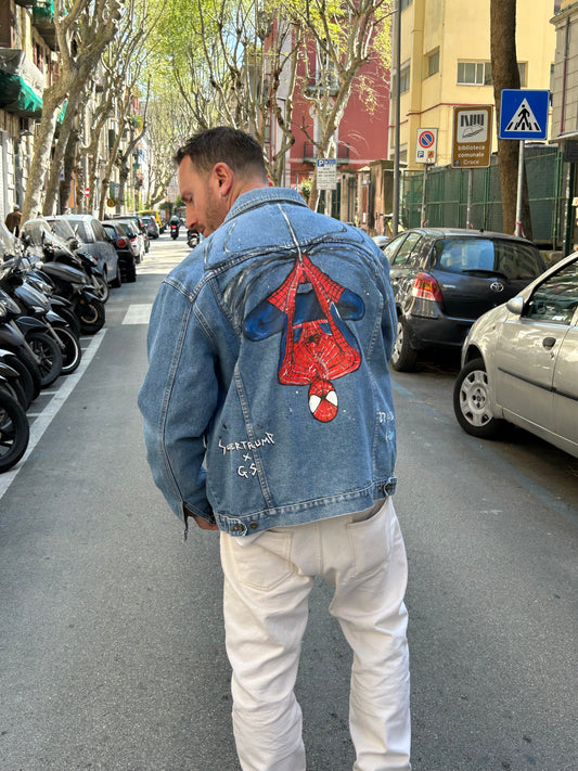 Spider Man “scena epica “ jacket handmade