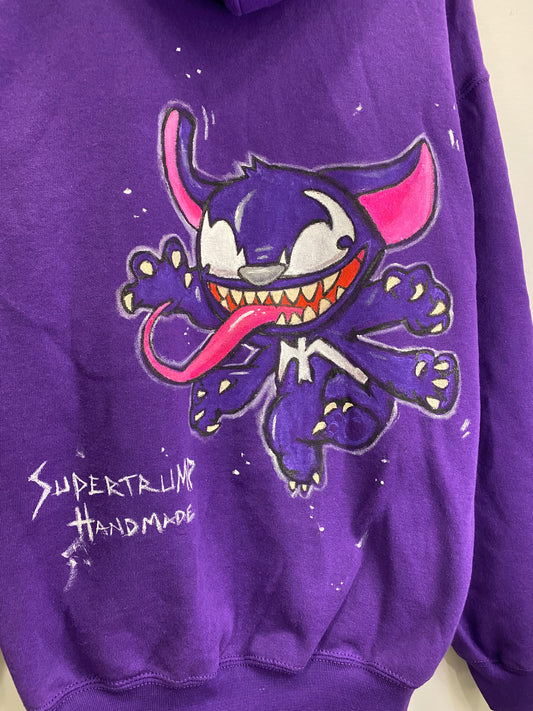 Felpa Stitch Versione Venom