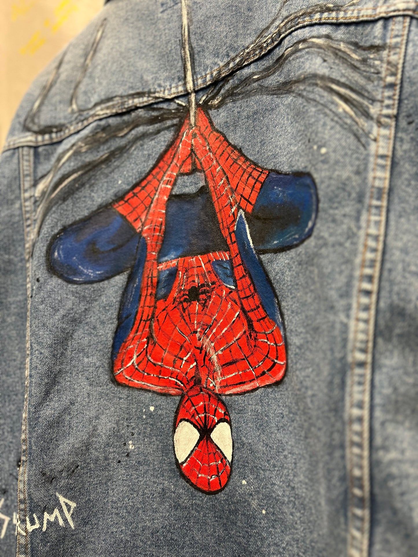 Spider Man “scena epica “ jacket handmade