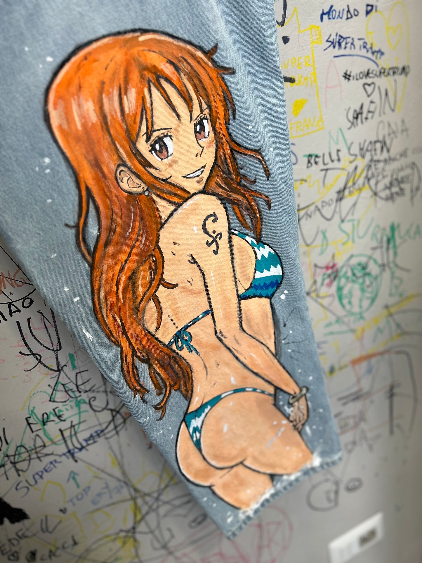 Big Dream - Nami e Monkey D.Luffy, Custom jacket Handmade