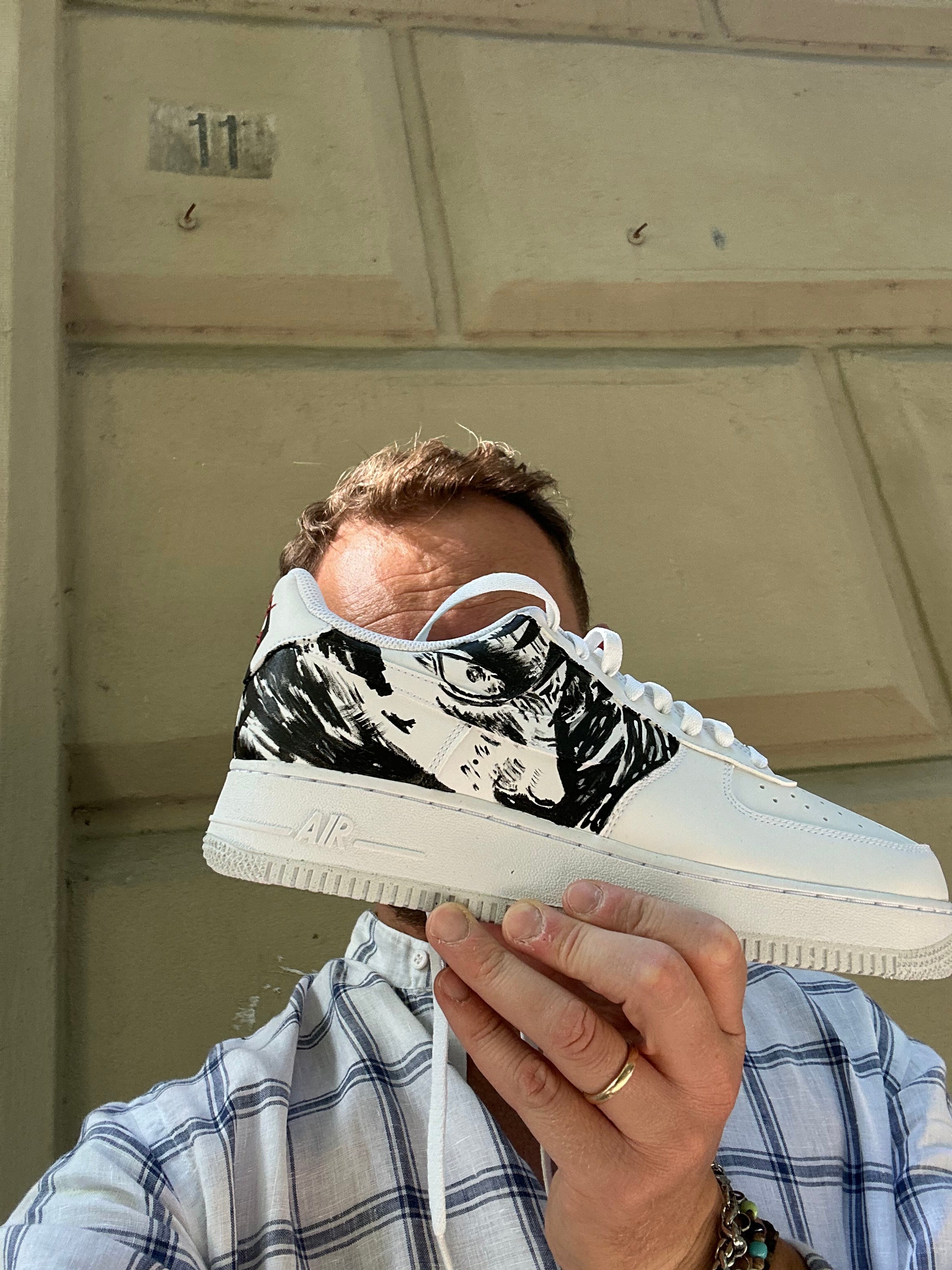 Berserk handmade custom sneakers AF1