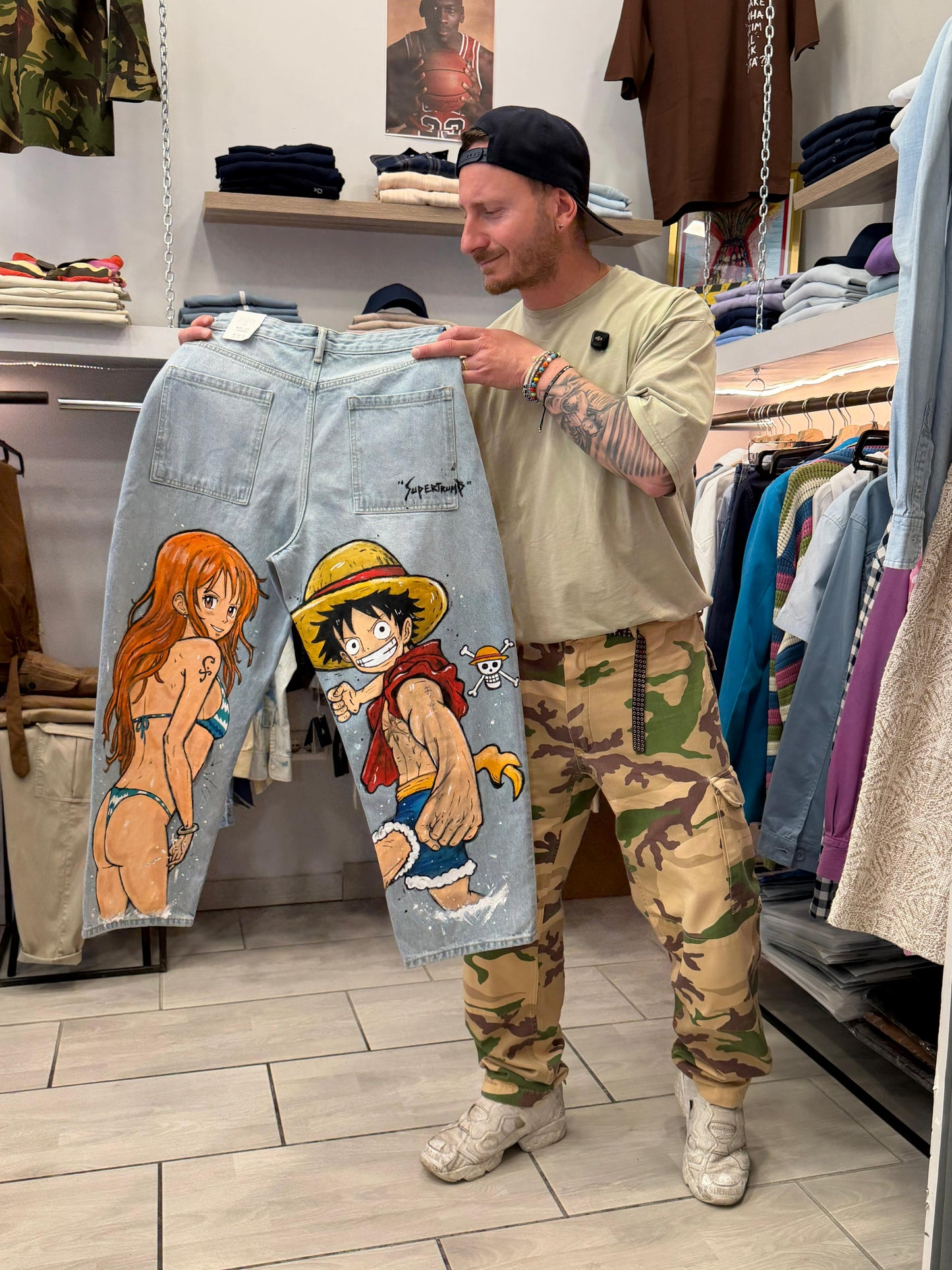 Big Dream - Nami e Monkey D.Luffy, Custom jacket Handmade