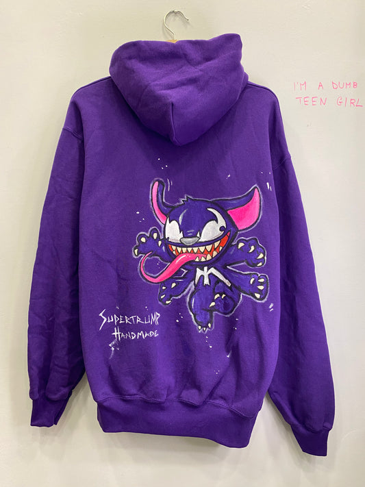 Felpa Stitch Versione Venom
