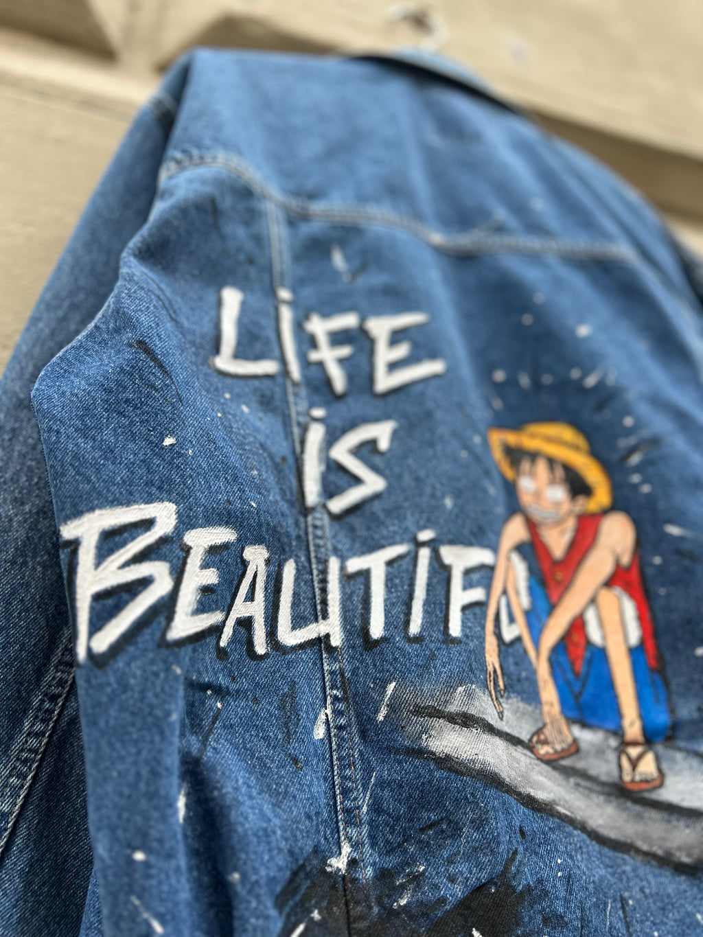 Monkey D.Luffy “ Life is Beautiful” HANDMADE