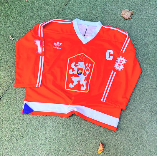 Maglia Adidas  Hockey Cecoslovacchia Vintage 90's
