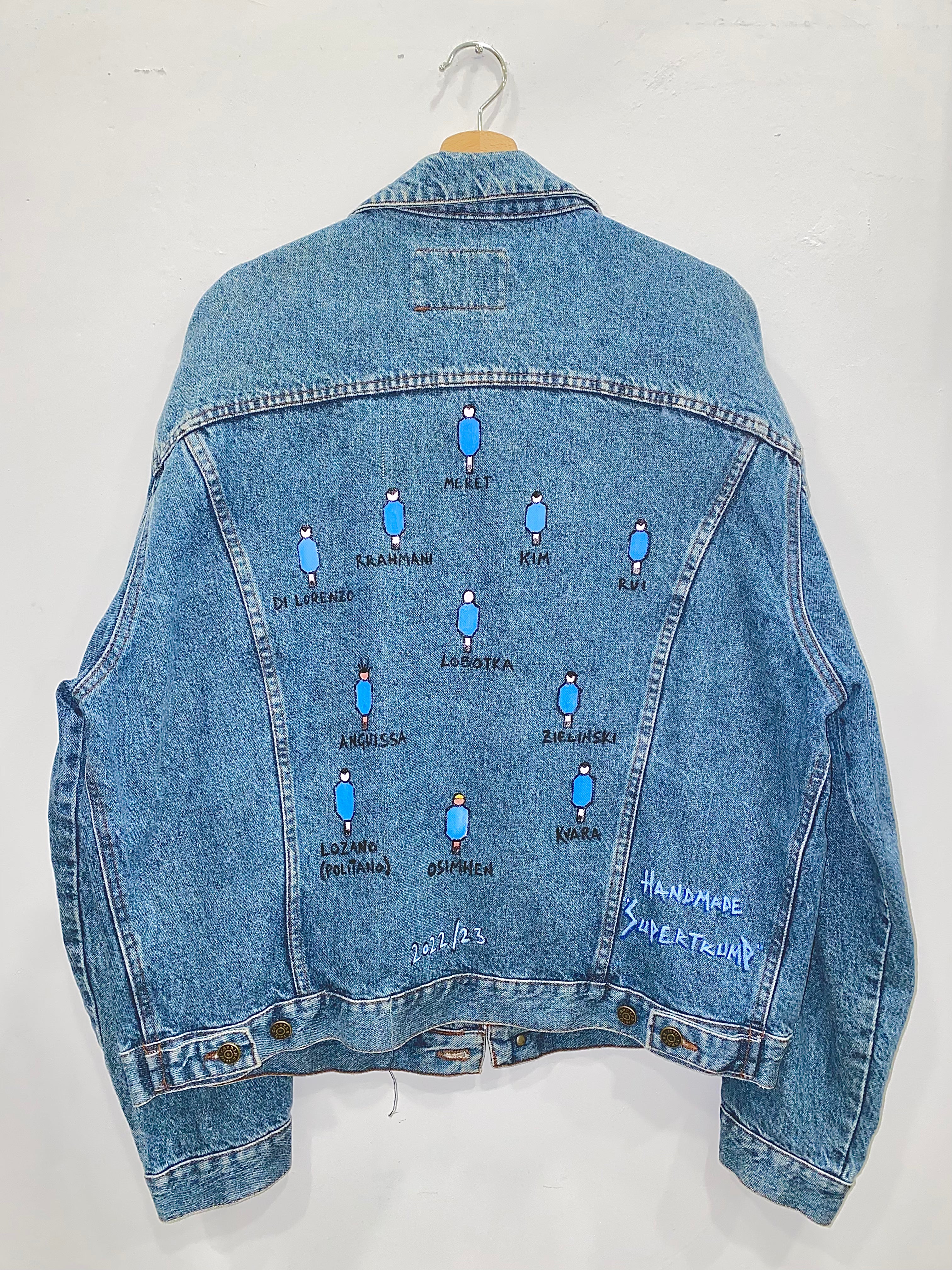 JEANS JACKET CUSTOM FORMAZIONE NAPOLI 22/23 SCUDETTO