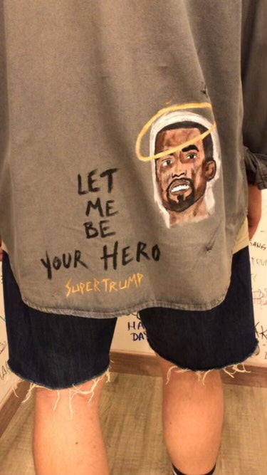 Camicia di jeans Kanye West custom