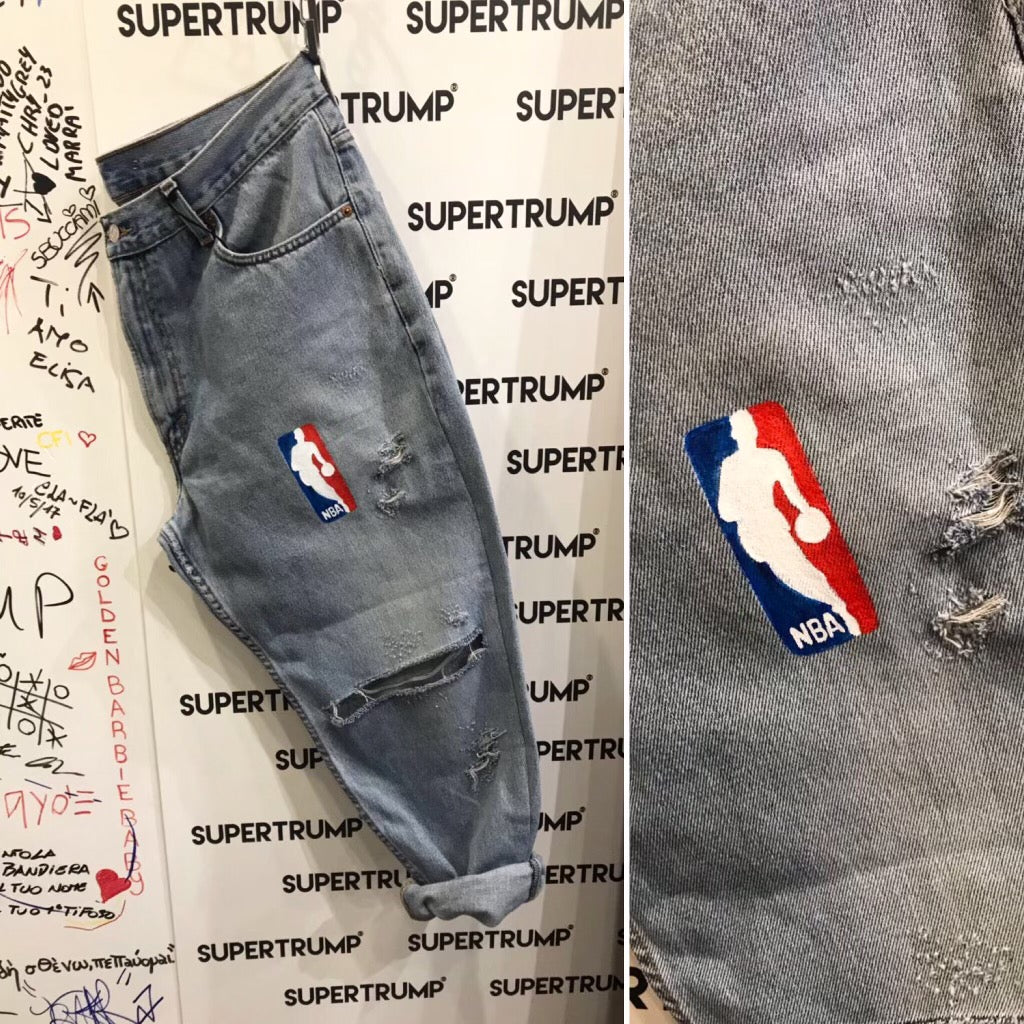 NBA custom jeans